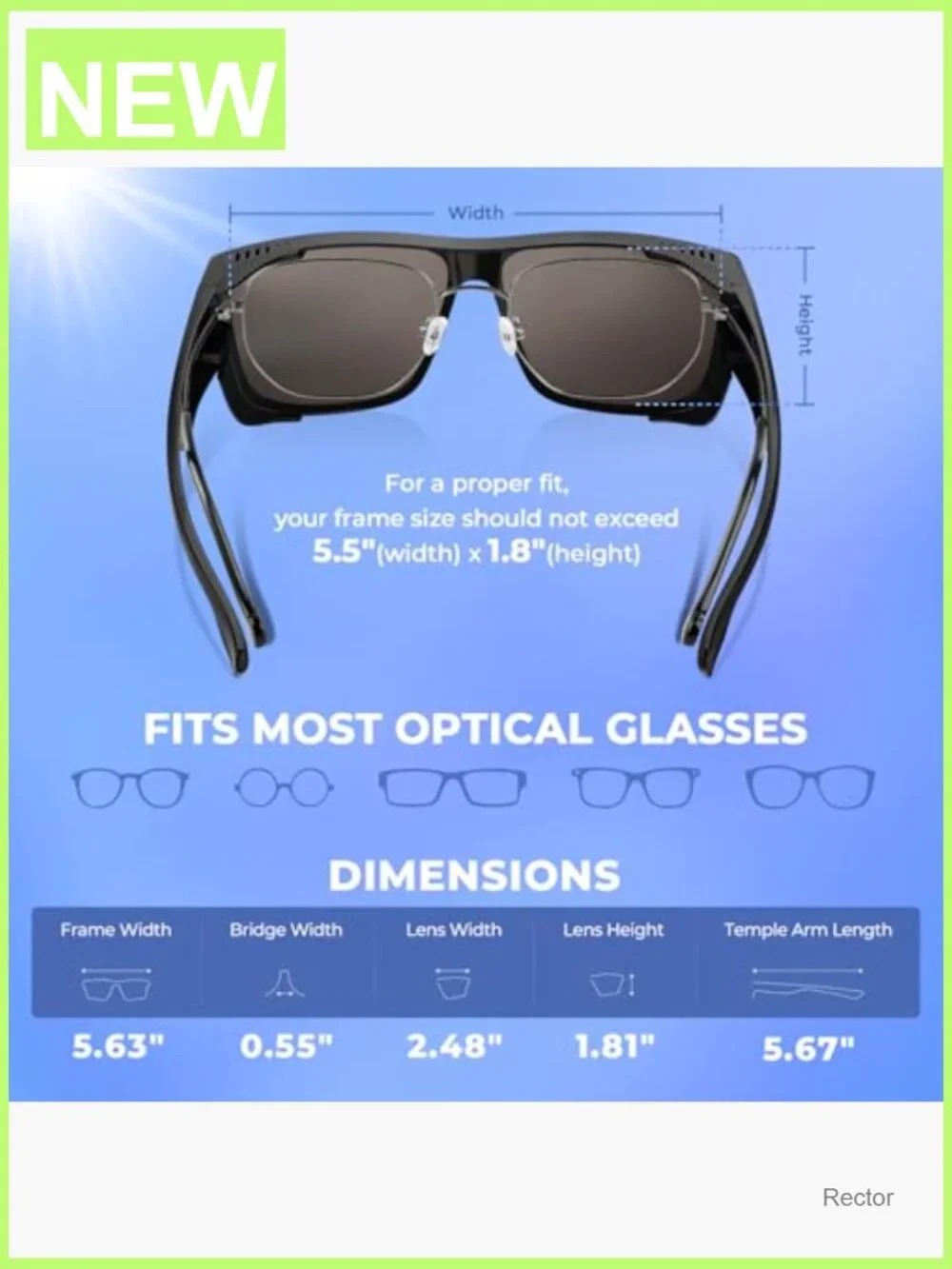 Polarized Fit-Over Sports Sunglasses UV400 Fishing Driving